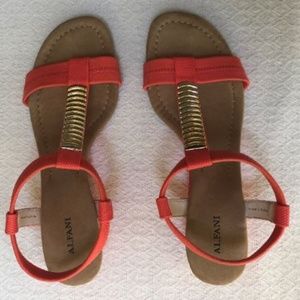 Alfani Sandals 9.5 Tangerine
